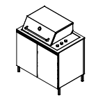CABINET 100 with BBQ
