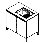 CABINET 100 with SINK