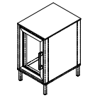 CABINET 50 with FRIDGE