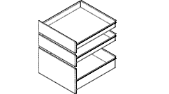 50 CM DRAWERS SET